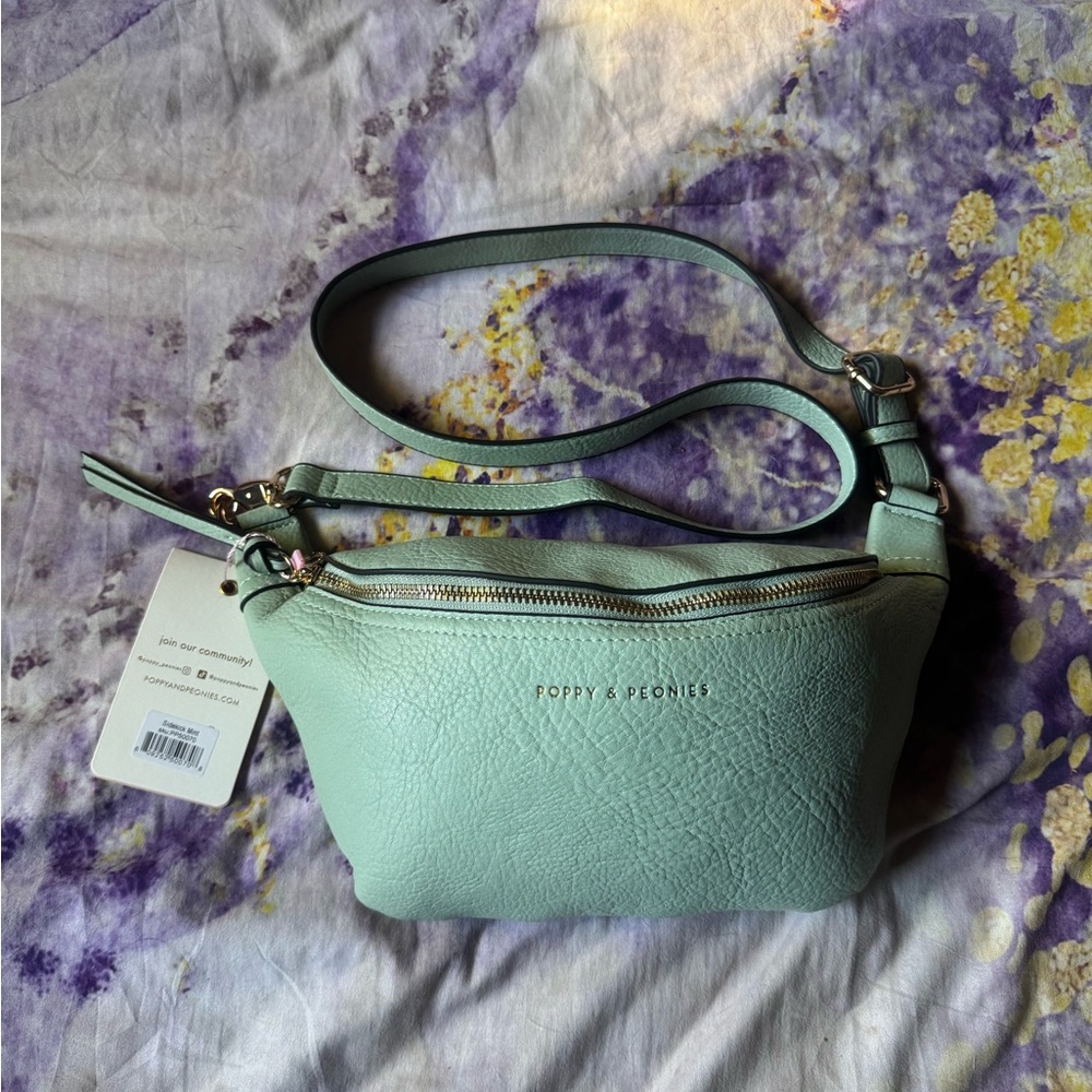 Poppy & Peonies mint sidekick